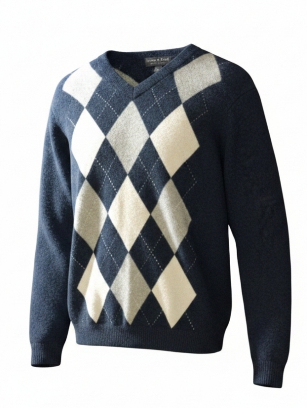 Grayson And Dunn Cashmere Argyle Sweater - Picture 2 of 7